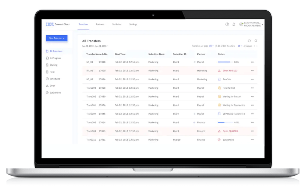 ibm connect direct, ibm sterling connect direct , sterling connect direct, connect direct, Sterling_connect_direct_partner_management, IBM, Pragma egde, Pragmaedge,