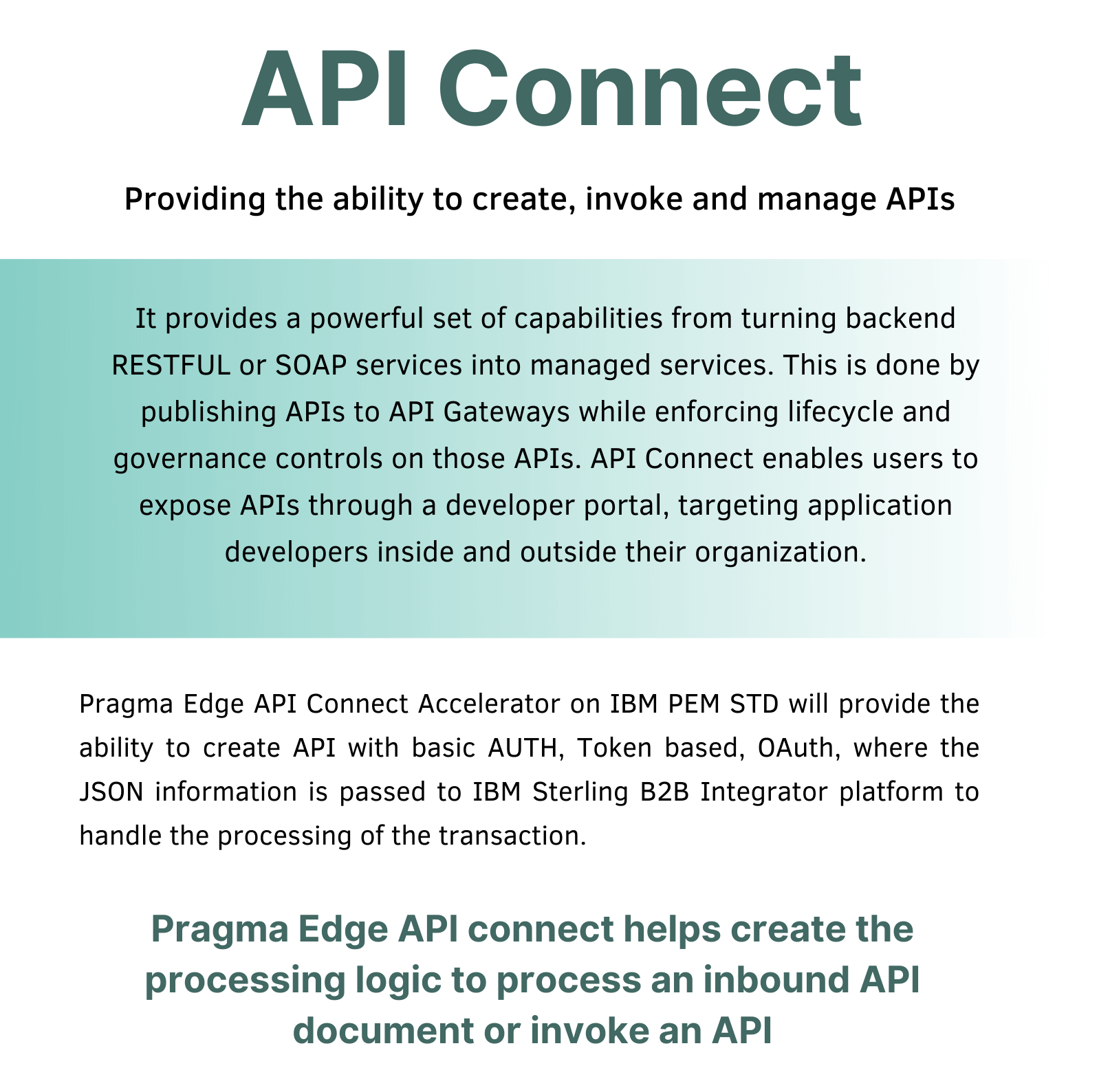 API, API Connect, Sterling api connect, B2B, Sterling Integrator, Sterling B2B Integraor,